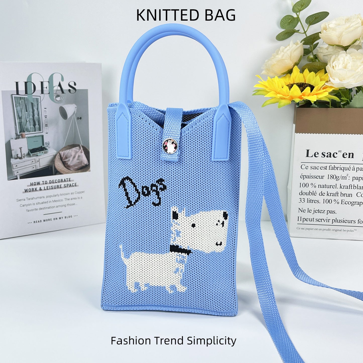 Pretty Knitted Mobile Mason Korean Mini Bags