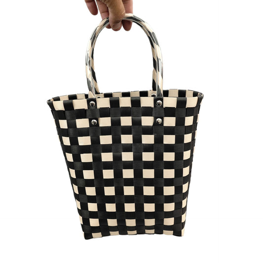 Vertical Simple Fashion Woven Storage Basket Handbags