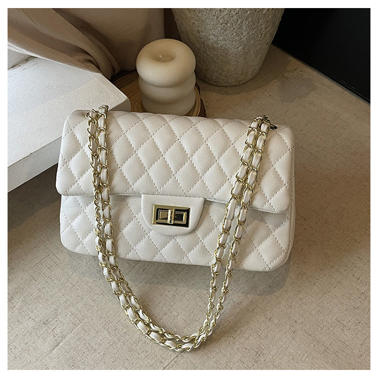 Women's Fashion Chain One Korean Diamond Embroidery Shoulder Bags