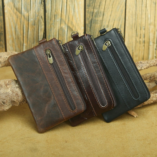 Men's Retro Genuine Leather First Layer Cowhide Coin Purses
