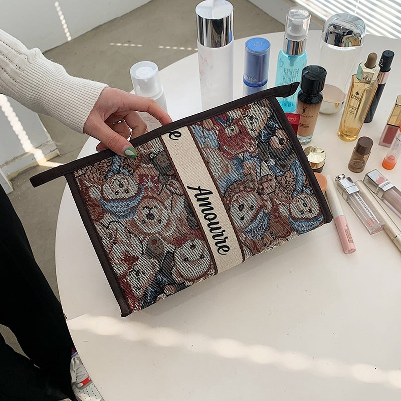 Wholesale Wash Female Hair Cute Bear Large Cosmetic Bags