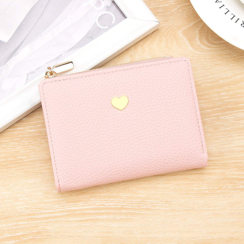 Women's Short Love Cute Lychee Pattern 2 Coin Purses