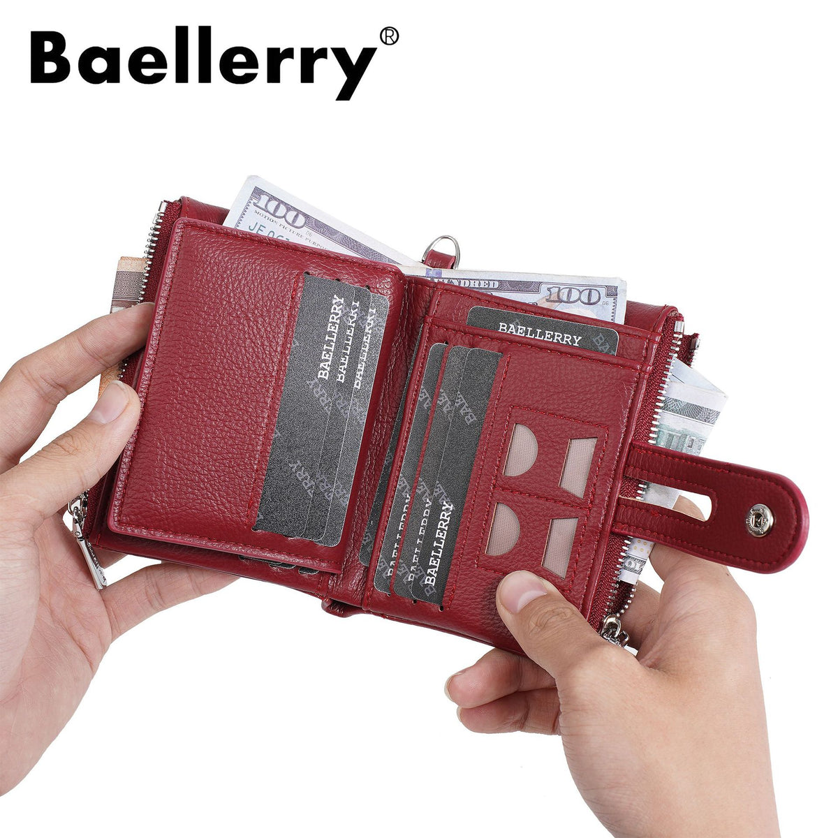 Women's Multiple Slots High-grade Multifunctional Zipper For Ladies Wallet