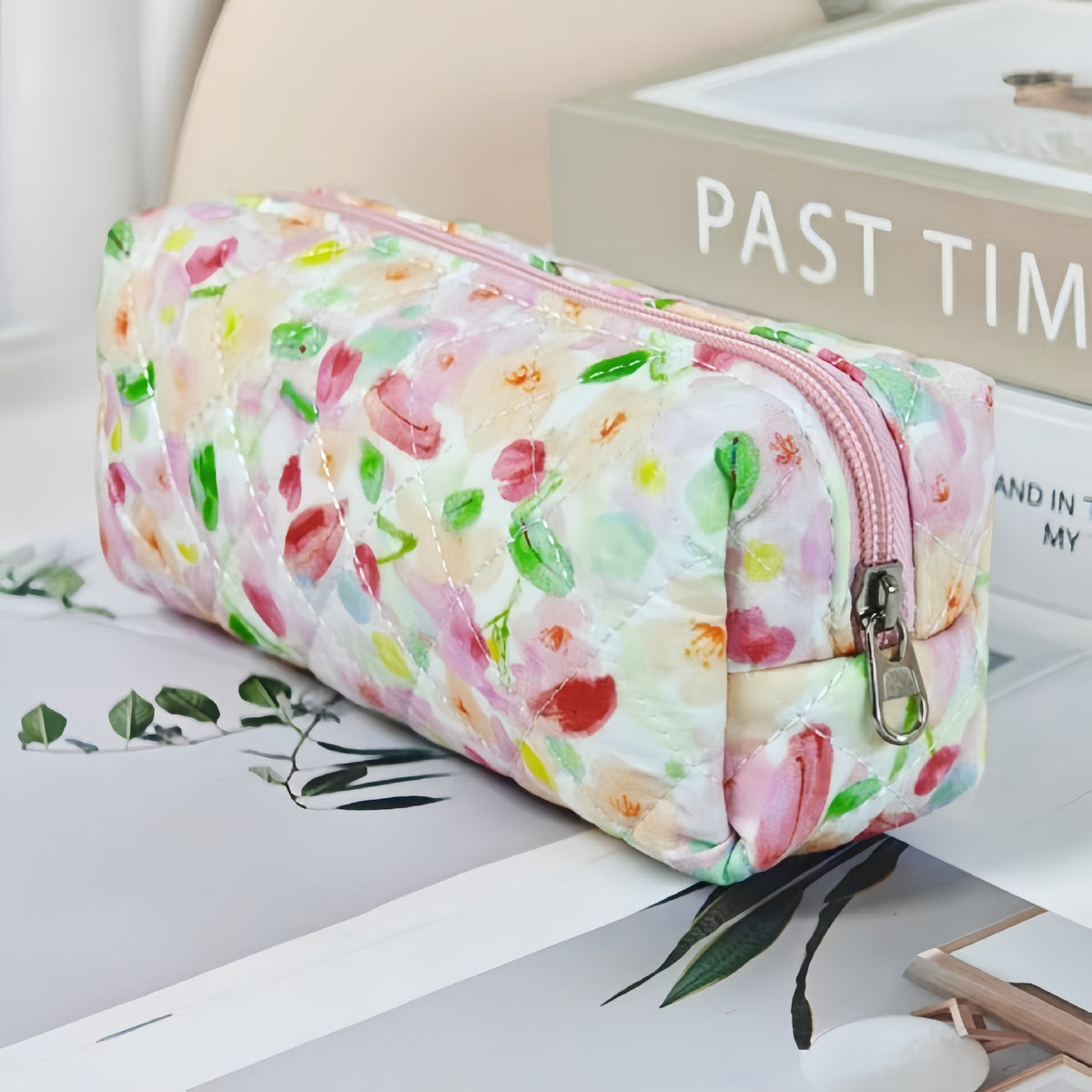 Wind Large Capacity Fabric Bow Printing Buggy Minority Simple Stationery Bags