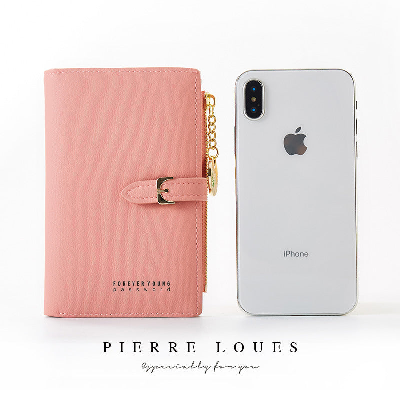 Women's Beautiful Short Chic Zipper Multifunctional Ladies Wallets