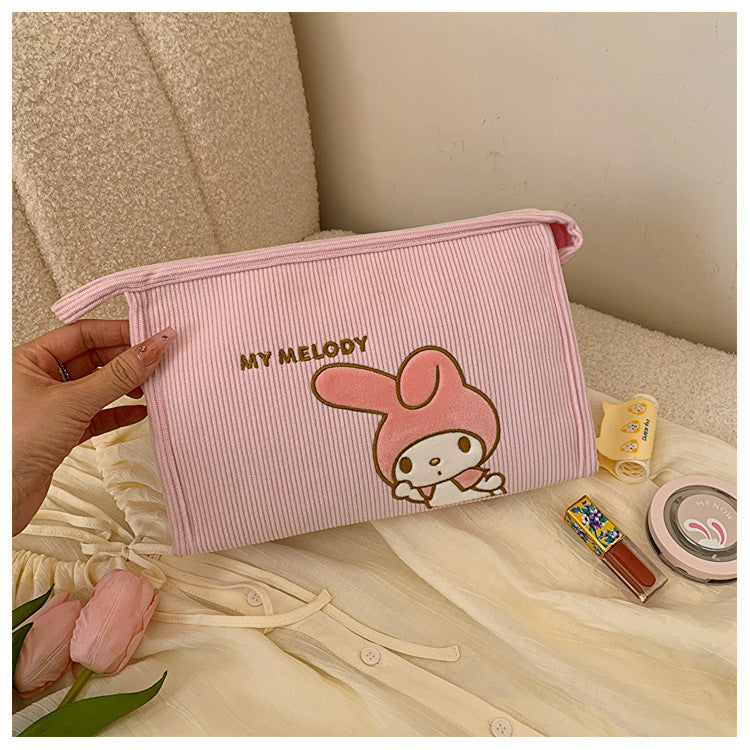 Women's Corduroy Cartoon Wash Portable Hand For Handbags