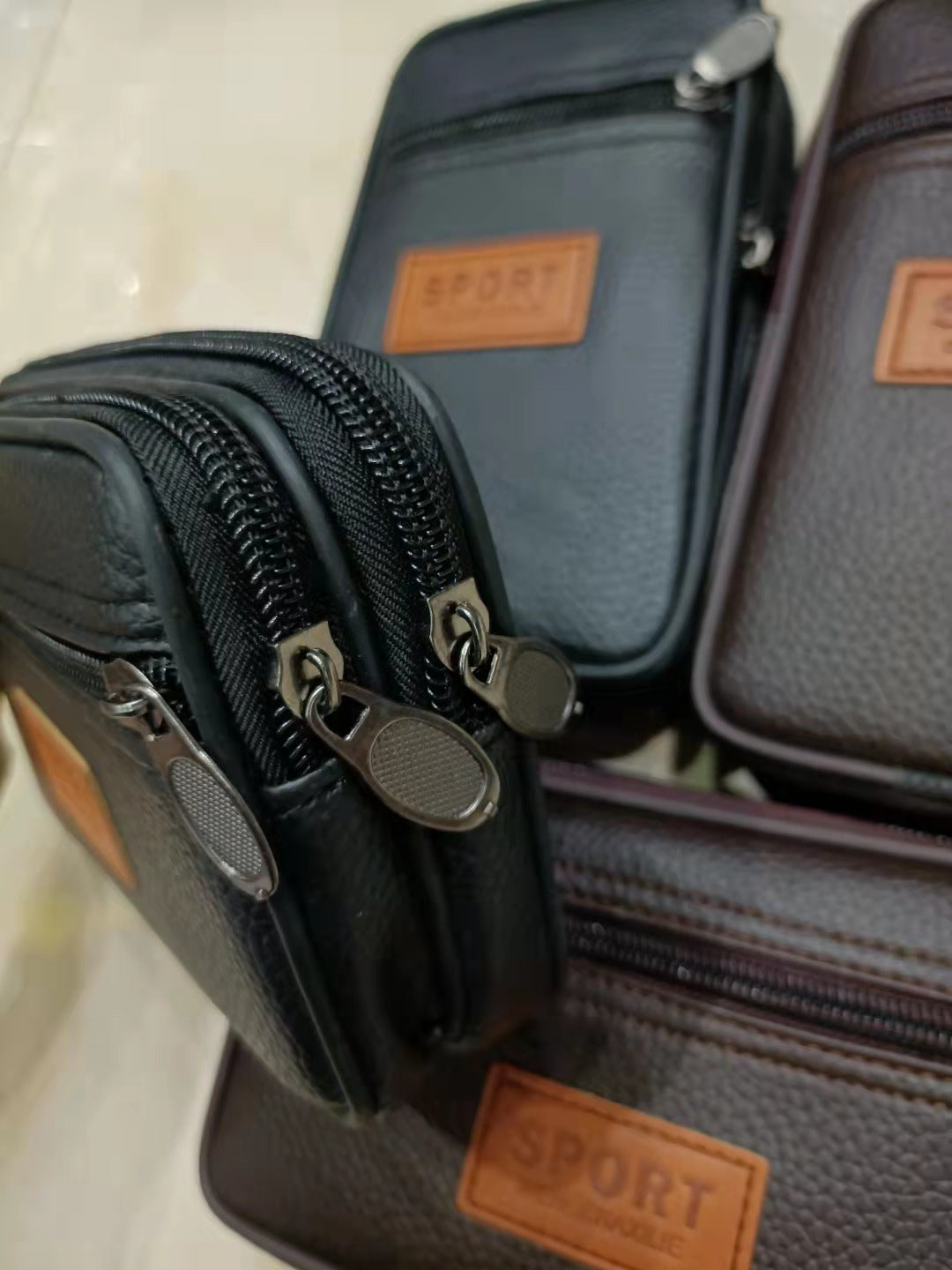 Men's Graceful New Horizontal Vertical Mobile Men's Waist Packs