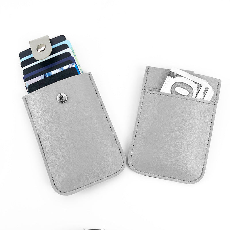 Women's Layered Pull-out Multiple Slots Portable Leather Card Holder