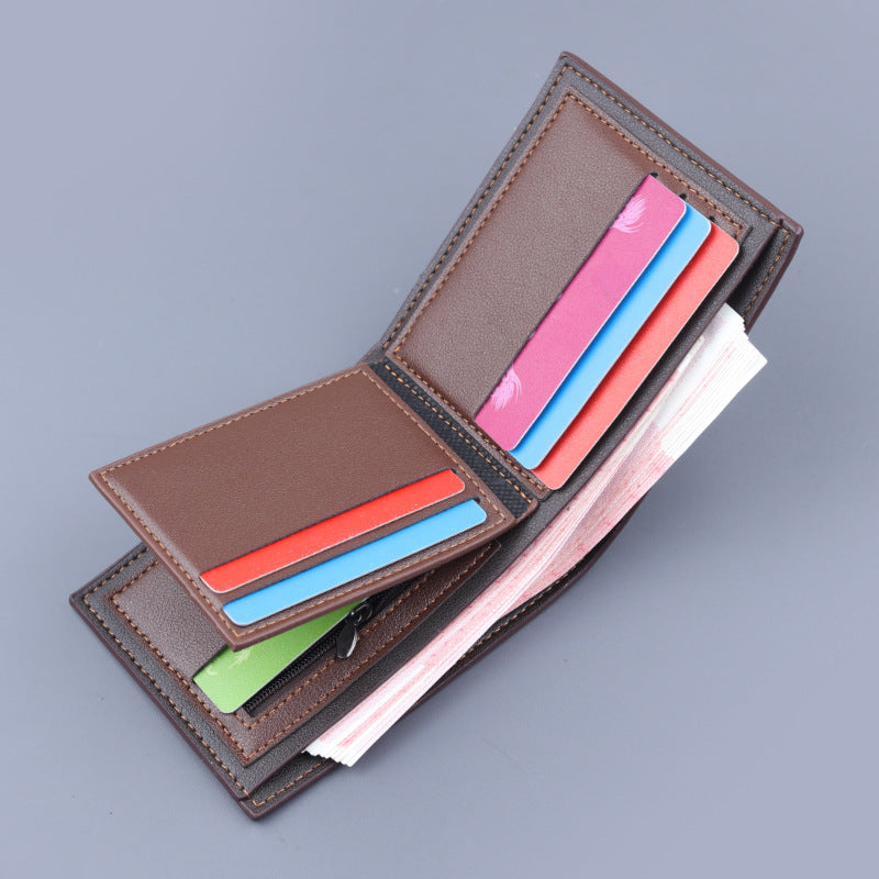 Men's Short Integrated Folding Large Capacity Men's Wallets