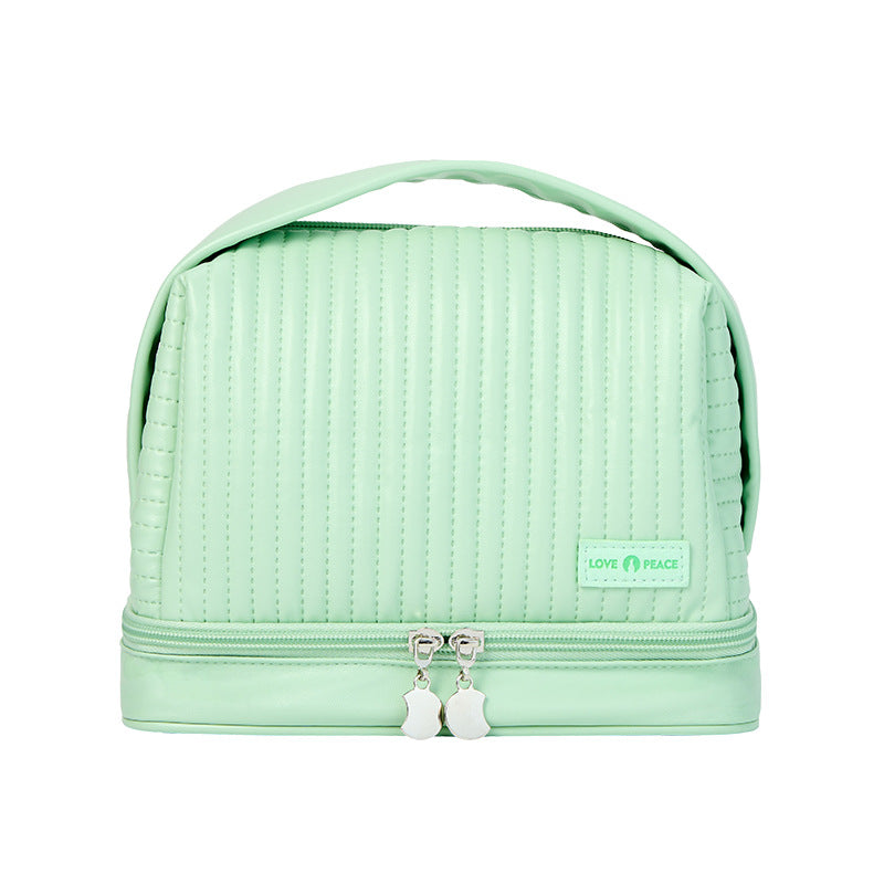 Toast Cake Candy Color Dry Wet Separation Wash Cosmetic Bags