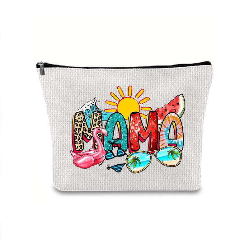 Printing Buggy Large Capacity Simple Zipper Makeup Bag