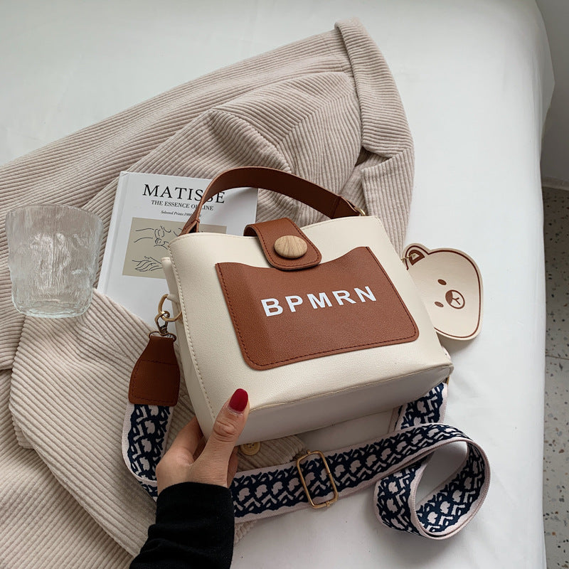Women's Autumn Fashion Wide Strap Portable Shoulder Bags