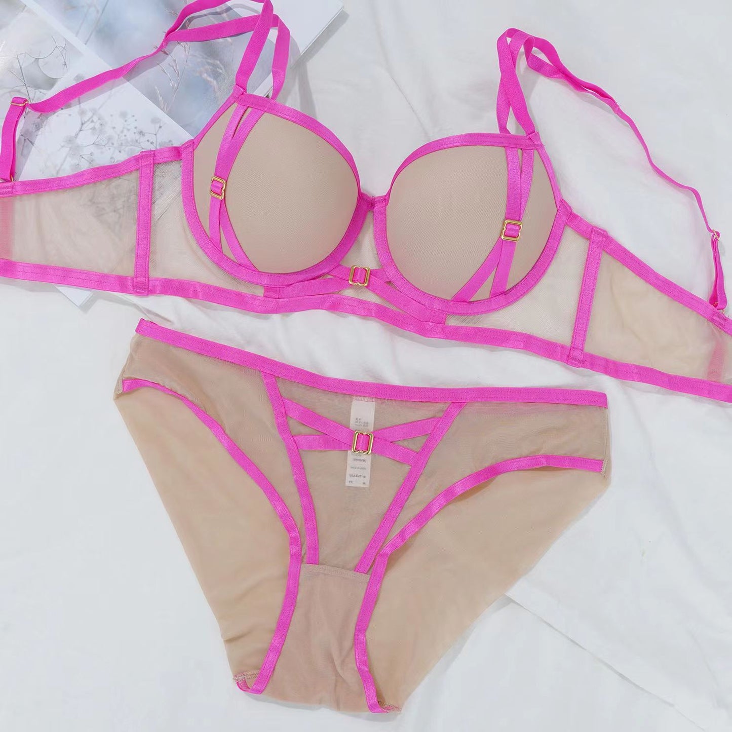 Women's Underwear Small Breast Large Steel Ring Lingerie Sets