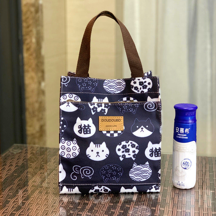 Running Volume Korean Style Waterproof Lunch Box Portable Handbags