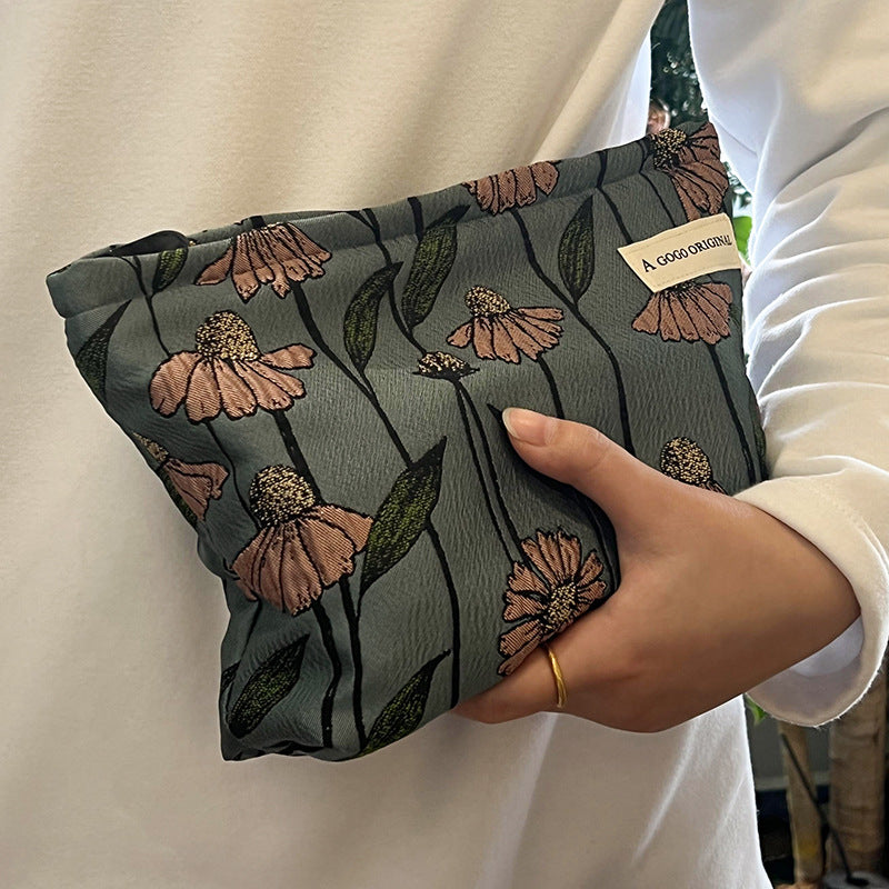 High Sense Artistic Tea Break Large Makeup Bag