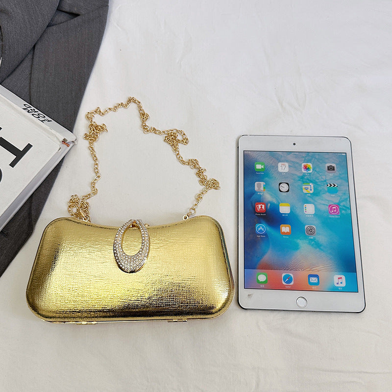 Classy Women's Fashion Portable Glossy Dinner Shoulder Bags