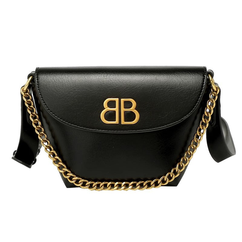 Design Fashionable Black Texture High-grade Lightweight Bags