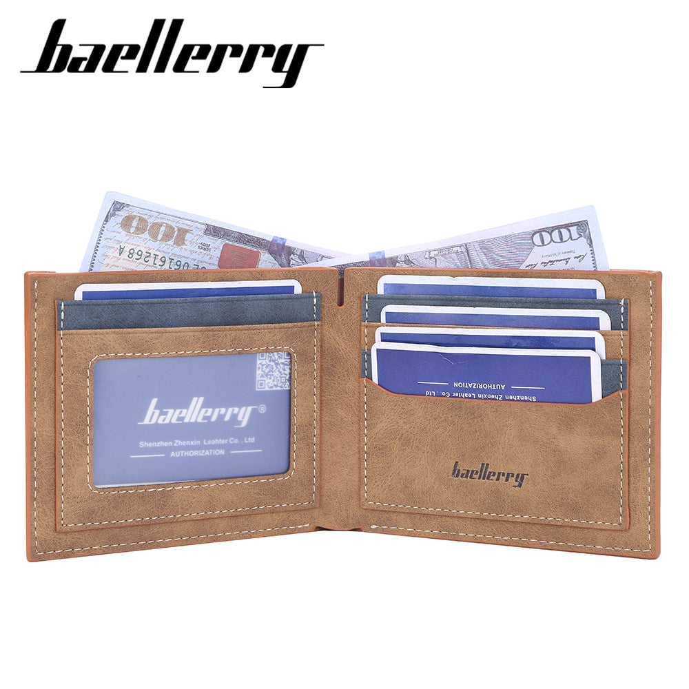 Men's Short Korean Style Multiple Slots High Men's Wallets