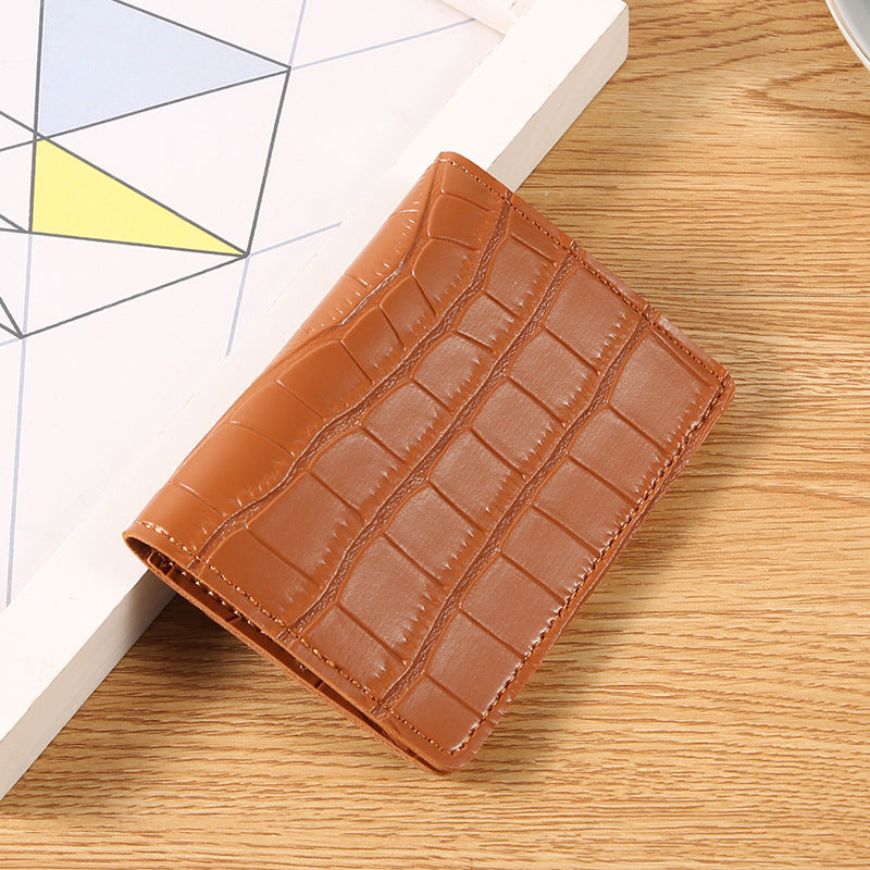 Women's Short Exquisite Hasp Clutch Fashion Two Card Holder