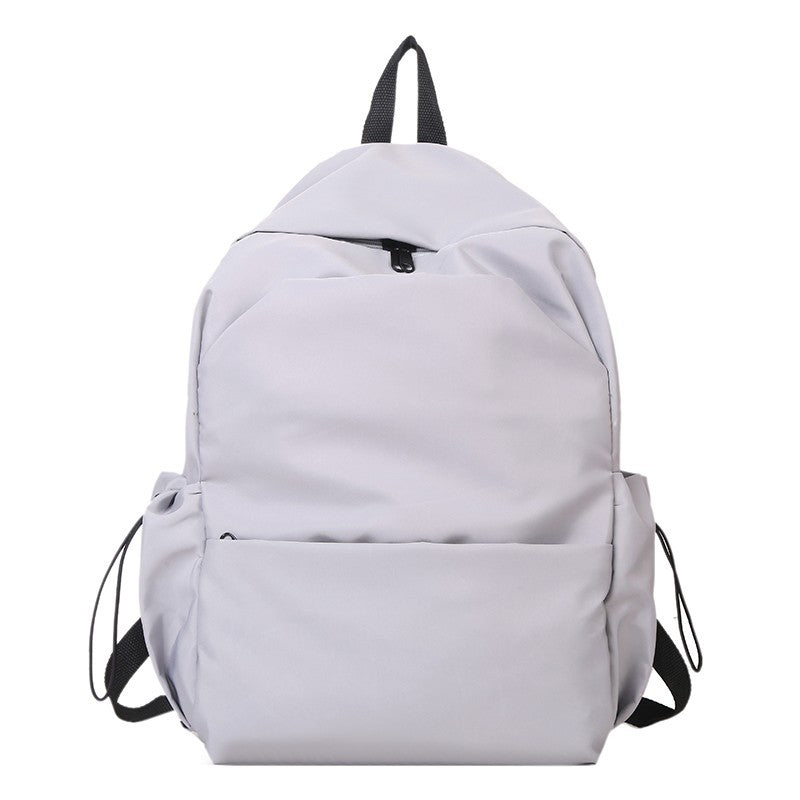 Men's Capacity Solid Color Trendy Korean Wild Female Backpacks