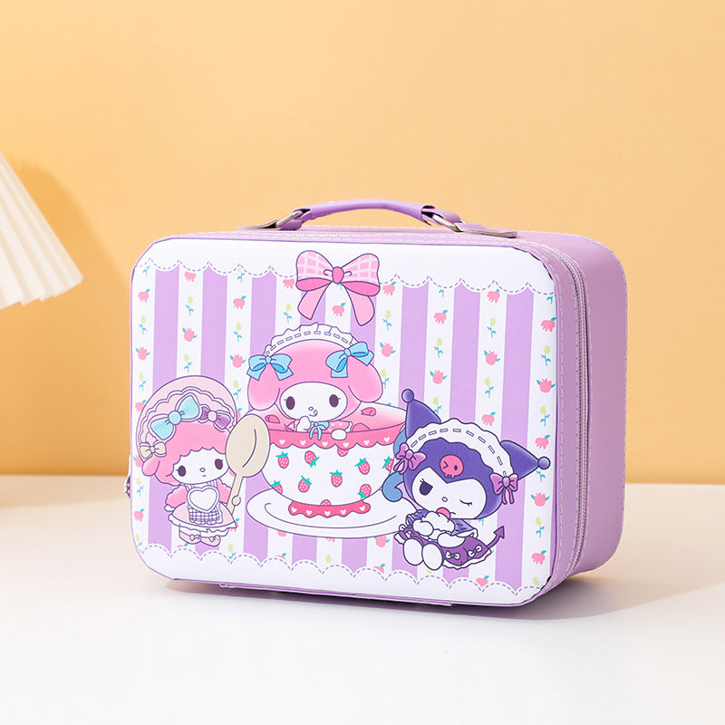 Hand Gift Suitcase Portable Makeup Storage Cosmetic Bags