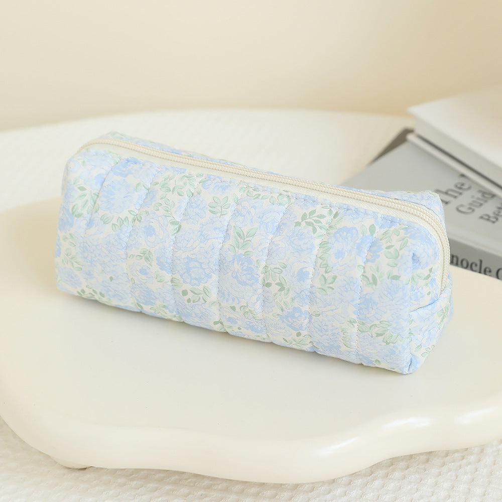 Wind Large Capacity Fabric Bow Printing Buggy Minority Simple Stationery Bags