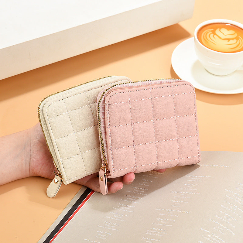 Women's Spring Female Korean Style Simple Short Zipper Ladies Wallet