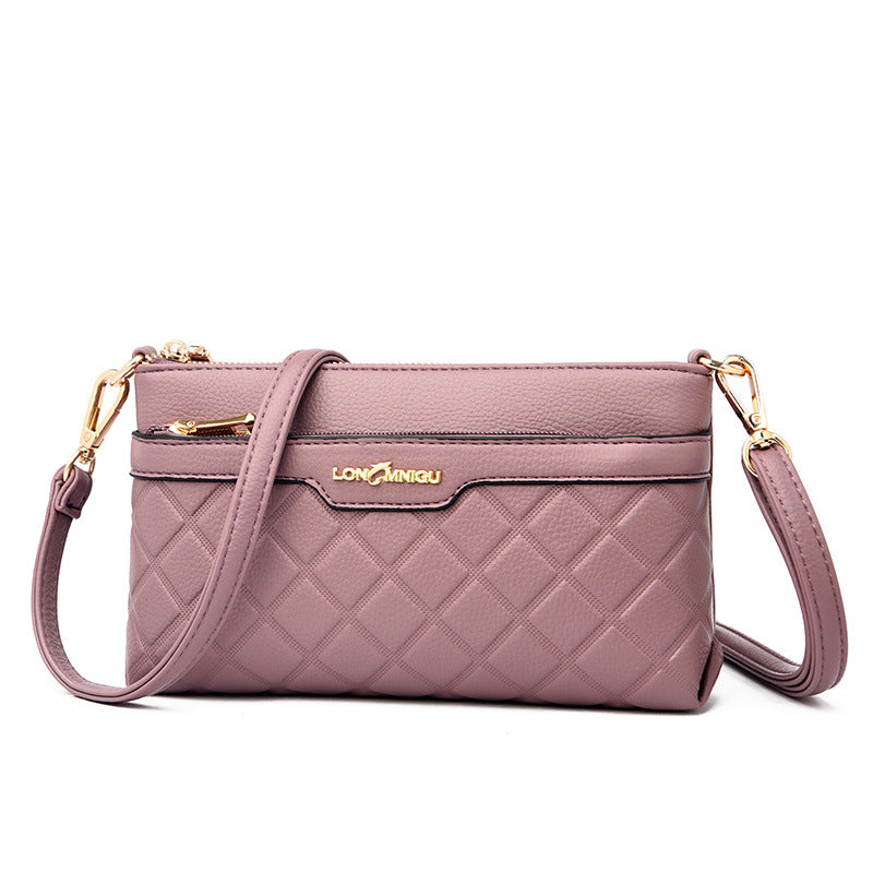 Women's Fashion Rhombus Mother's Mobile Change Women's Messenger Bag
