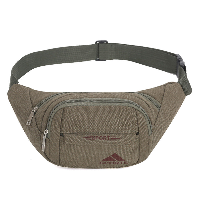 Women's & Men's & Capacity Canvas Leisure Collect Money Men's Waist Packs