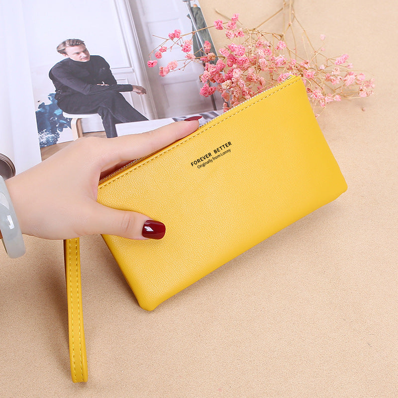 Women's Korean Style Zipper Long Large Capacity Ladies Wallets