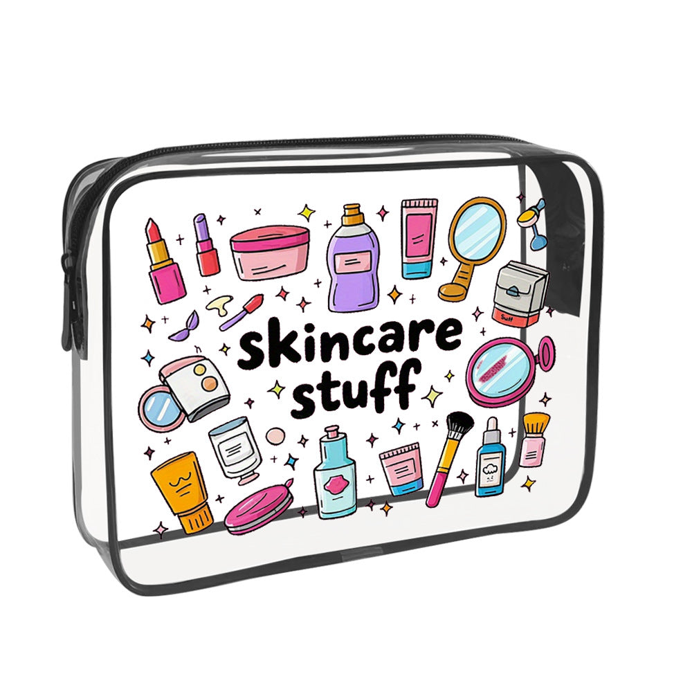 Cartoon Transparent Buggy Holiday Gift Party Makeup Bag