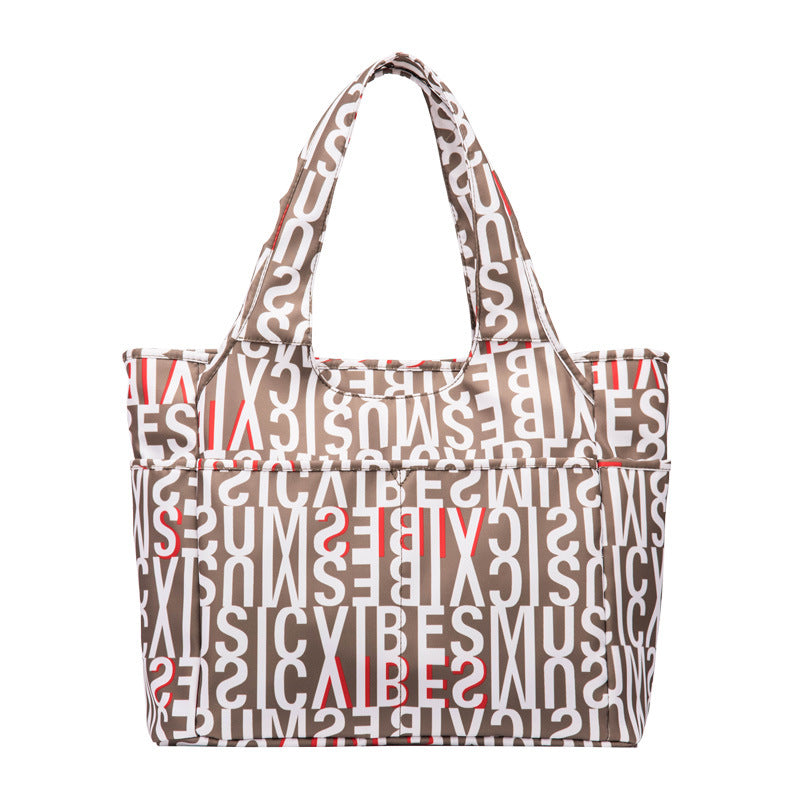 Women's Printed Fashion Versatile Large Capacity Oxford Handbags