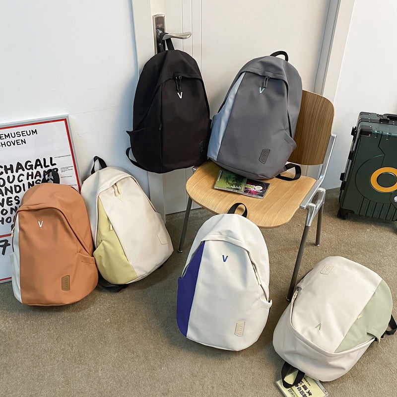 College Niche High Junior Style Simple Backpacks
