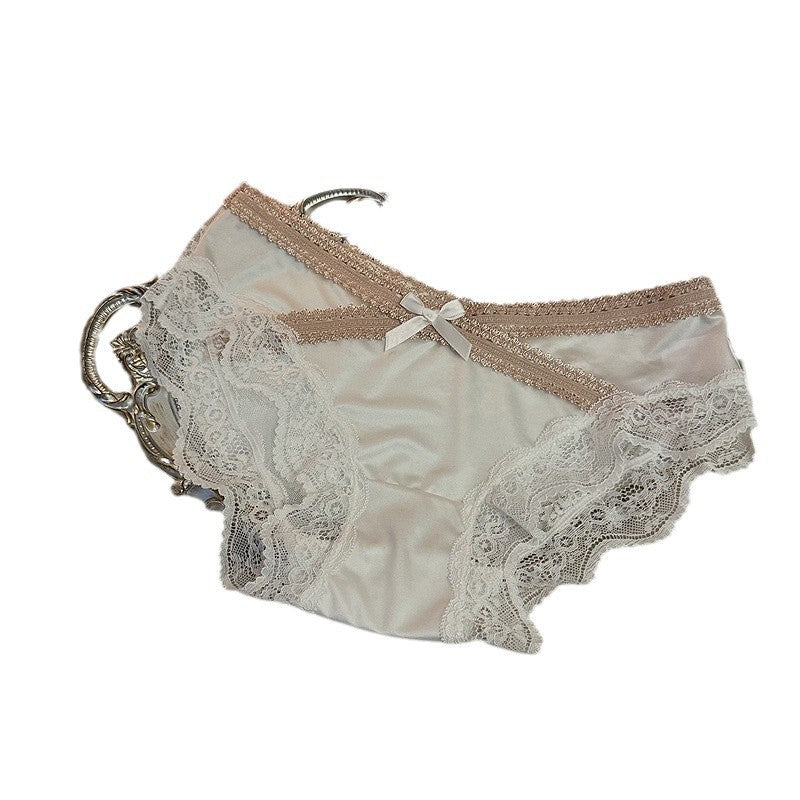 Sexy Color Matching Comfortable Waist Pure Cotton Panties
