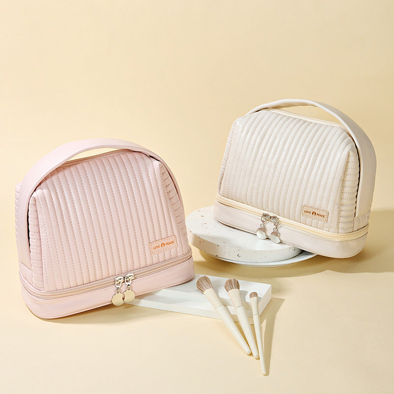 Toast Cake Candy Color Dry Wet Separation Wash Cosmetic Bags