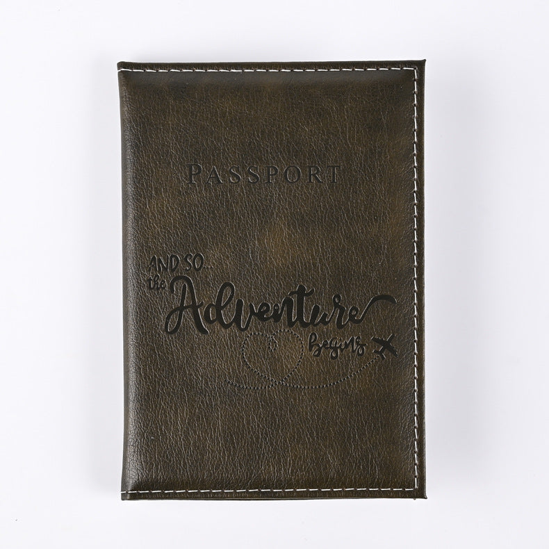 Grain Color Changing Passport Cover Ticket Card Holder