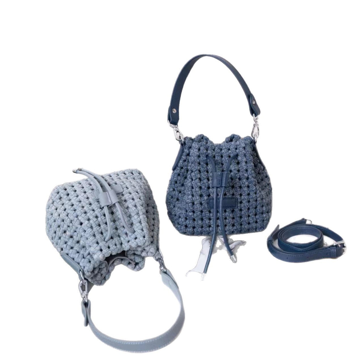 Women's High-grade Hand-woven Denim Versatile Fashion Women's Shoulder Bag