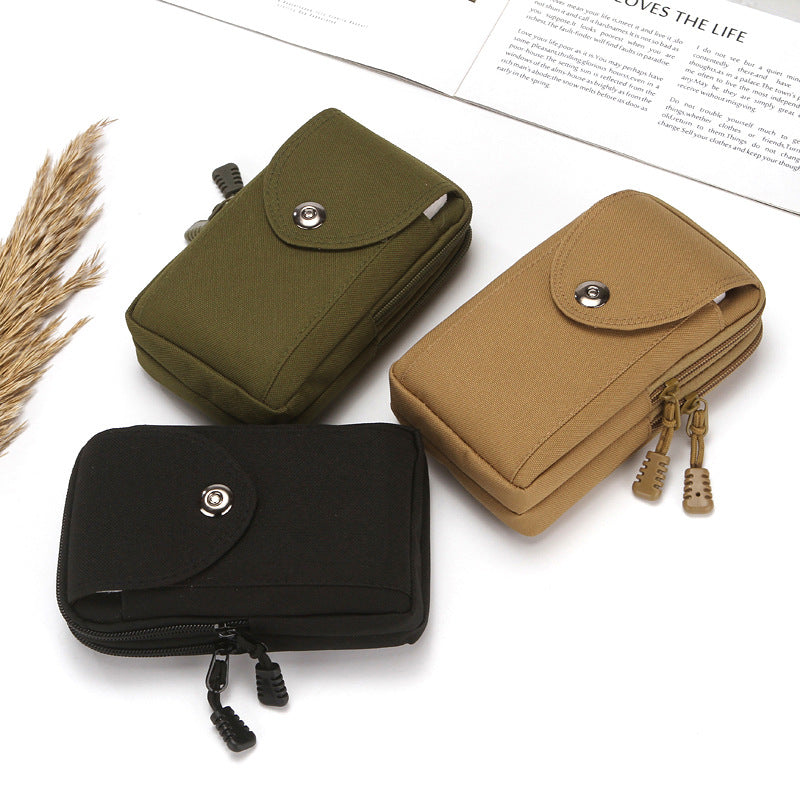 Men's Mobile Solid Color Vertical Guard Portable Phone Bags