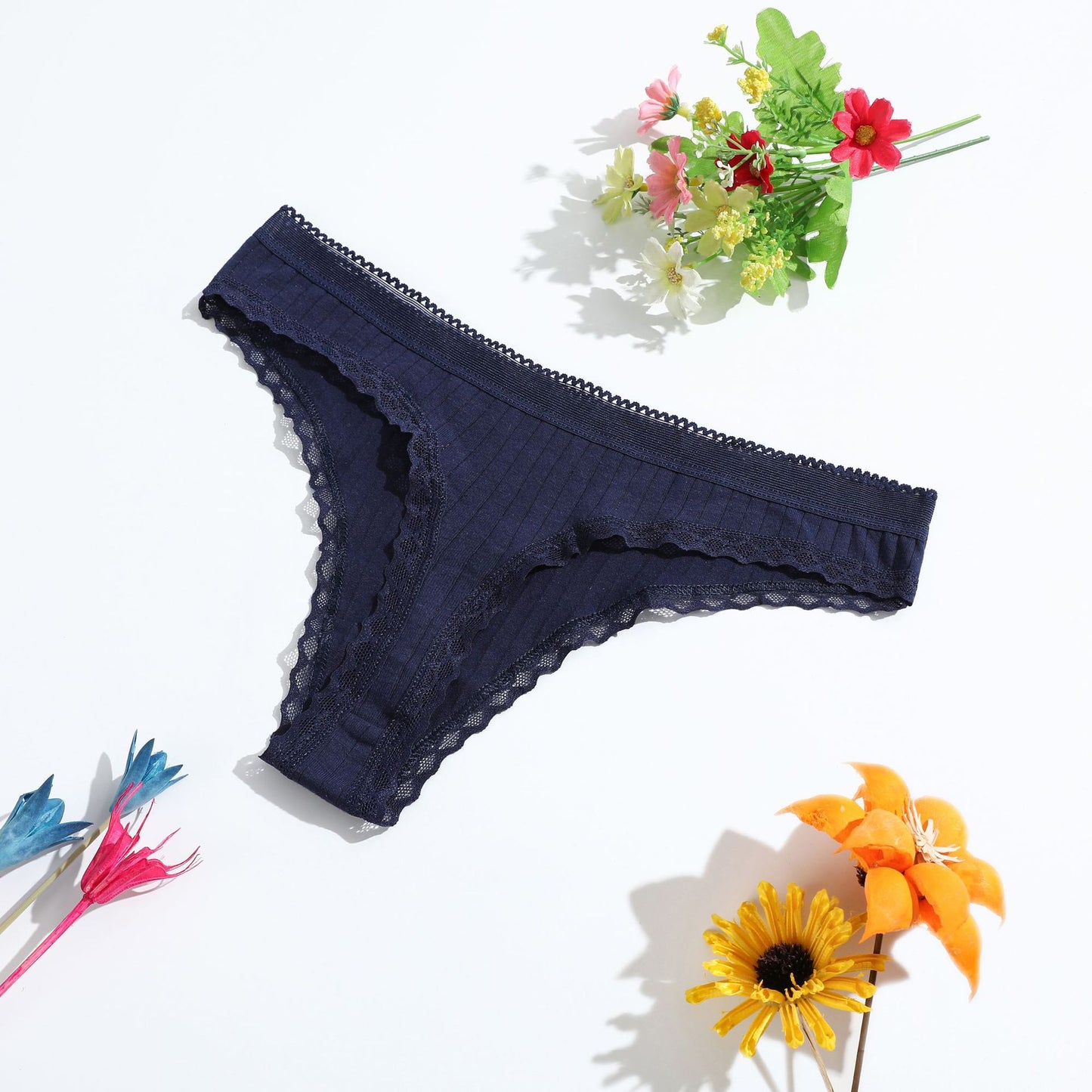 Women's Low Waist Hot Bead Cotton Underwear Panties