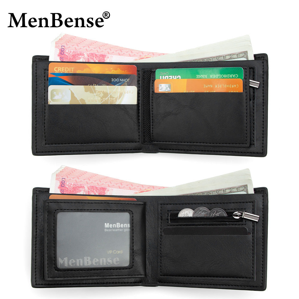 Men's Fashion Short Multiple Slots Large Capacity Men's Wallet