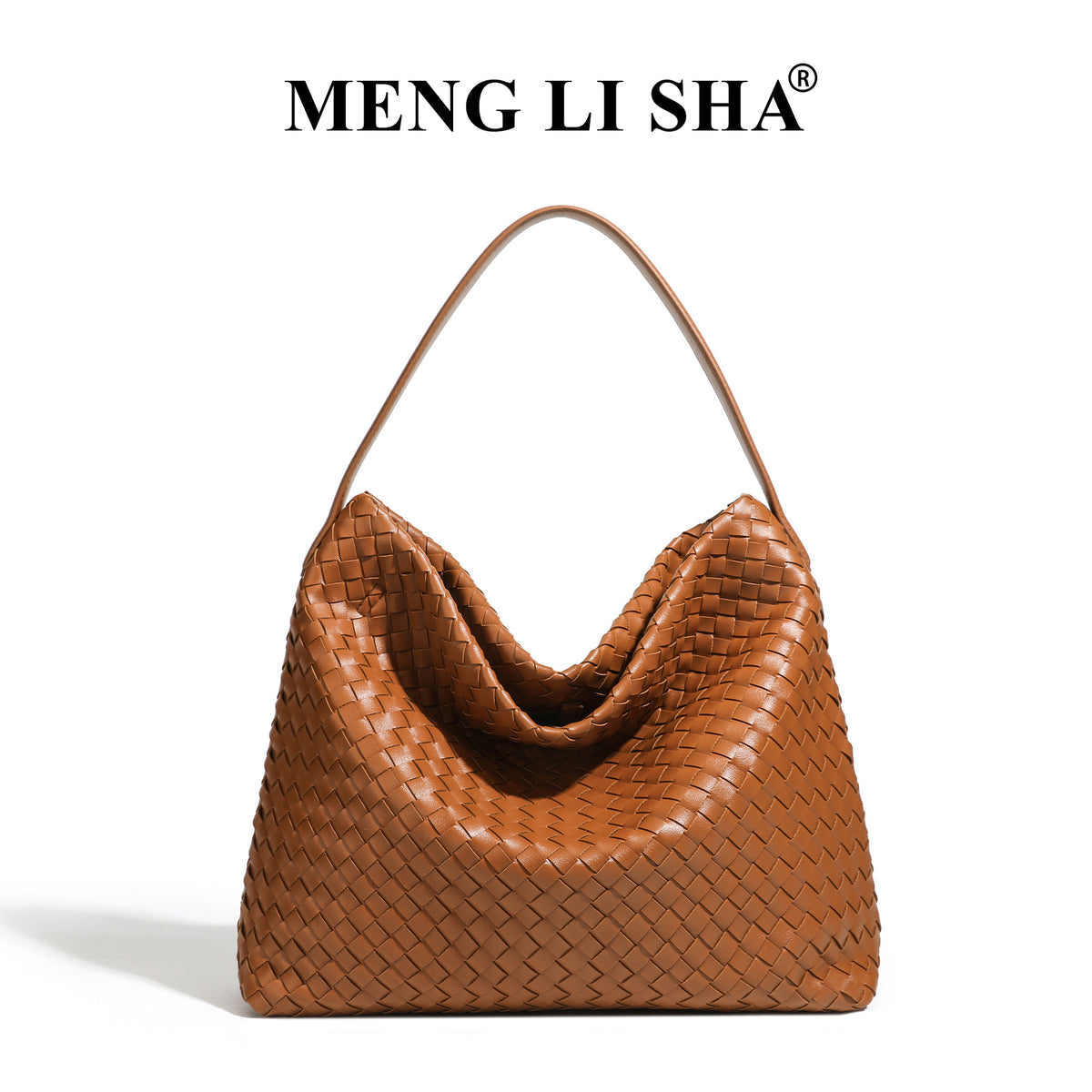 Korean Style Retro Trendy Large Capacity Hand-woven Commuter Women's Shoulder Bag