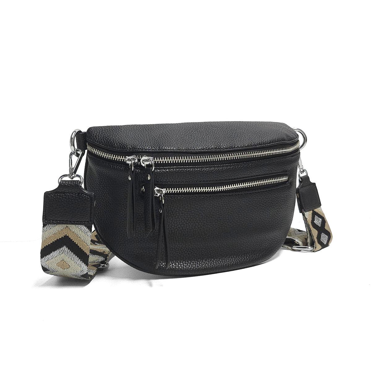Women's Trendy Large Capacity Zipper Compartment Fashion Nation Pattern High-grade Bags