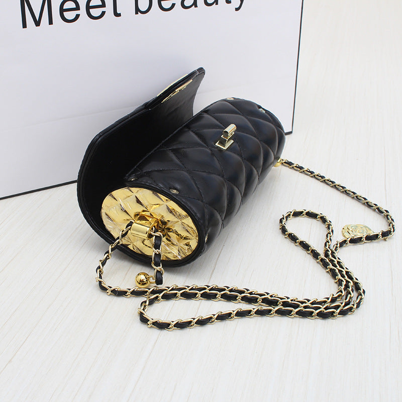 Classic Style Round Cylindrical Mini Versatile Phone Bags