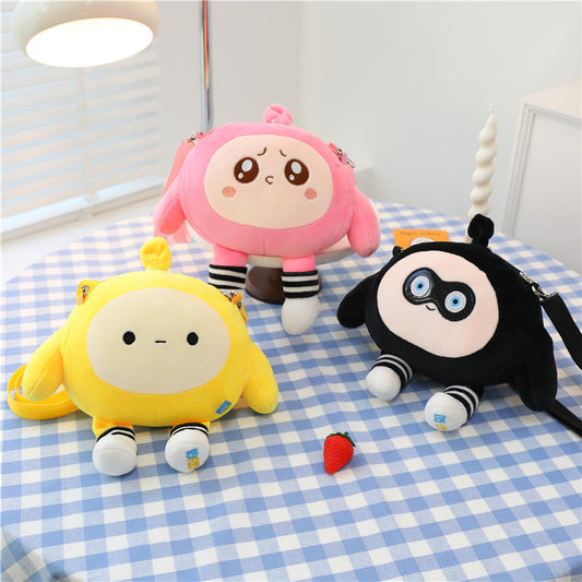 Doll Cartoon Heart Egg Puff Party Crossbody Bags