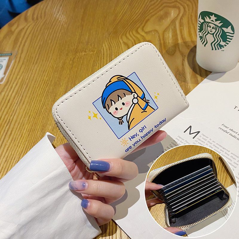 Women's Cute Bank Credit Multiple Slots Clamp Card Holder