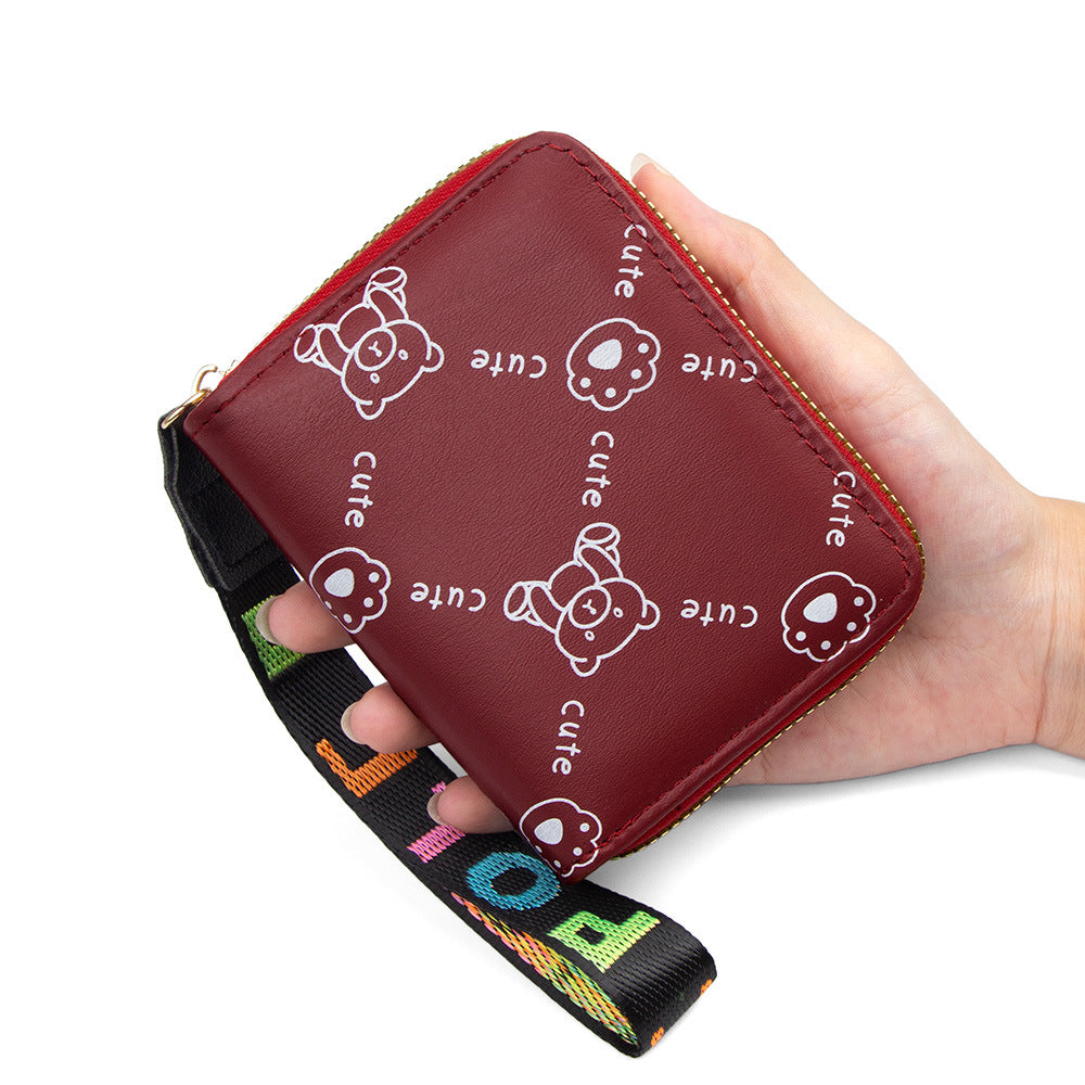 Trendy Women's Clutch Zipper Bank Storage Bags
