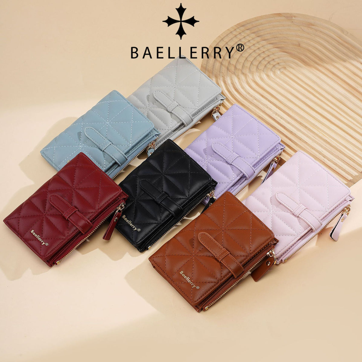 Women's Korean Sewing Good-looking Zipper Leather Ladies Wallet