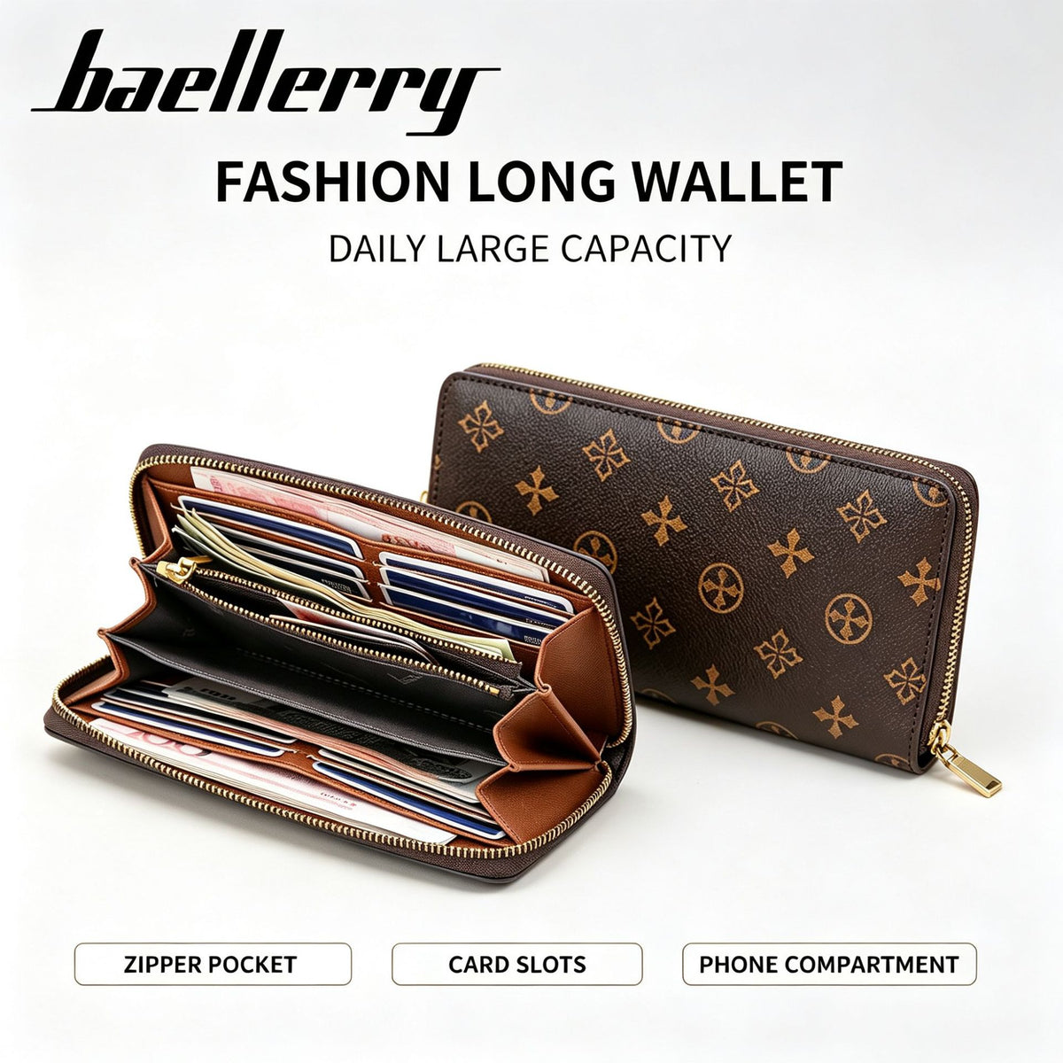 Women's Long Presbyopic Fashion Mobile Multifunctional Clutch Ladies Wallet