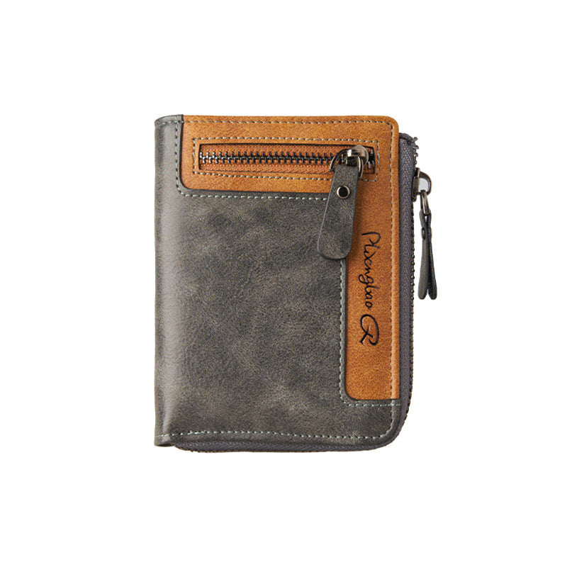Men's Vertical Business Multifunction Large Capacity Retro Men's Wallet