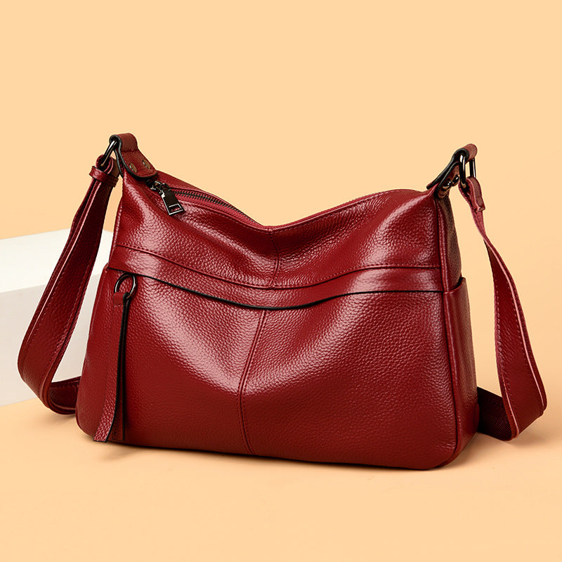 Women's Genuine Leather Large Capacity Versatile Fashion Shoulder Bags